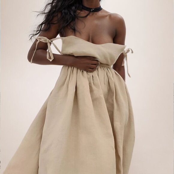 European and American women's backless, elegant and sexy V-neck, high-waisted, f - Picture 2 of 13